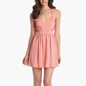 BCBGeneration Bellini Peach Cutout Dress - Size 2